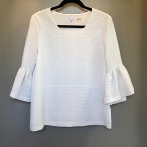 Calvin Klein bell sleeve blouse (size XS)